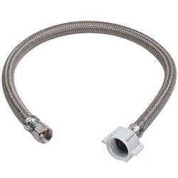 BrassCraft&reg; Speedi Plumb&reg; PLUS B1-16DL F Flexible Braided Water Toilet Connector, 3/8 x 7/8 in Nominal