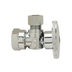 Plumbshop® Plb108X Angle Ball Stop, 1/2 x 3/8 in