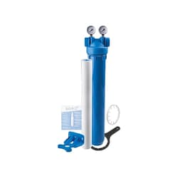 Atlas Filtri® ZC1381482 Tankless Water Heater Scale Reduction Solution, Stainless Steel Inserts, 2 Gauges, Blue