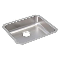Just Manufacturing USADA1821A55-J ADA Sink, Lustrous Satin, Rectangular Shape, 19 in L x 16 in W Bowl x 5-3/8 in D Bowl, 5-3/8 in H x 18-1/2 in W x 21-1/2 in L, 304 Stainless Steel