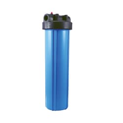 WATTS® 7100293 PWHP20FF1BPR 20 in Full Flow Blue Housing and Black Cap with 1 in Port and Pressure Relief Valve
