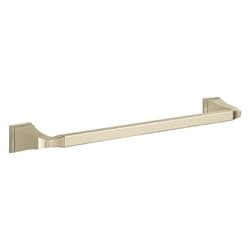 DELTA® 75118-PN Dryden™ Towel Bar, 18 in L Bar, 3-1/8 in OAD x 1-3/4 in OAH, Brass, Polished Nickel, Import