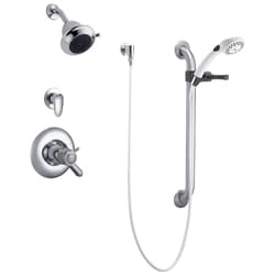 DELTA® T17TH325 TempAssure® 17T Universal Shower Trim Only, MultiChoice®, 2 gpm, Polished Chrome, Import