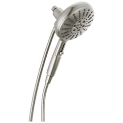 DELTA® 54910-SS-PR-PK Universal Hand Shower, 6-3/16 in Dia Shower Head 7 Shower Head, 1.75 gpm Flow Rate, 60 to 82 in L Hose, Lumicoat Stainless, Import