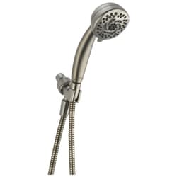 DELTA® 54436-SS-PK Shower Mount Hand Shower, 5 Shower Head, 2 gpm Flow Rate, 60 in L Hose, Stainless Steel, Import
