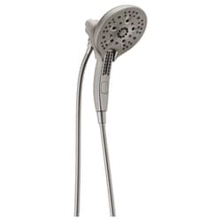 DELTA® 58620-SS-PR25-PK In2ition® Dual Shower Head, 2.5 gpm Flow Rate, 60 to 82 in L Hose, Lumicoat Stainless, Import