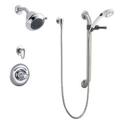 DELTA® T13H333-20 MultiChoice® Universal Shower Valve Trim, 1.5 gpm Flow Rate, Polished Chrome, Import