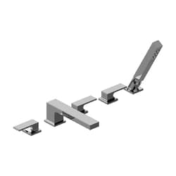 Graff® G-11251-LM55B-PC Incanto Deck Mount Tub Filler with Handshower, Polished Chrome