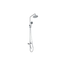 Outdoor Shower Company DVA-L1-WMHC-FS STAINLESS OUTDOOR SHOWER WITH PERSONAL SHOWER AND FOOT SHOWER