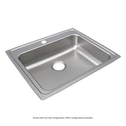 Just Manufacturing SLADA2125A503-J ADA Sink, Lustrous Satin, Rectangular Shape, 21 in L x 15-3/4 in W Bowl x 5 in D Bowl, 3 Faucet Holes, 5 in H x 21-1/4 in W x 25 in L, 304 Stainless Steel