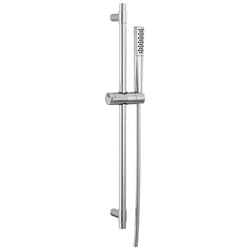 DELTA® 51808-PR Slide Bar Hand Shower, 1 Shower Head, 1.75 gpm Flow Rate, 60 to 82 in L Hose, 1/2 in - 14 NPSM Connection, Chrome, Import