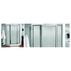 MAAX® 137710-965-084-000 Professional 137710 Neo-Angle Shower Door, Silhouette Plus, 24-3/4 in W, Polished Chrome, Domestic