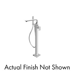 Graff® G-3654-LM36N-BNi Targa Floor-Mounted Tub Filler, Brushed Nickel