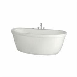 MAAX® 105359-000-001-101 Jazz F 66 x 36 Acrylic Freestanding Center Drain Bathtub in White with White Skirt