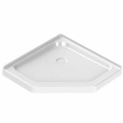 MAAX® Professional 101422-000-001-000 Neo-Angle Base 36 3 in. 36 x 36 Acrylic Corner Left or Right Shower Base with Corner Drain in White