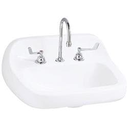 Mansfield® 2018HBNS-4 WH Grande Isle™ Lavatory With Concealed Front Overflow