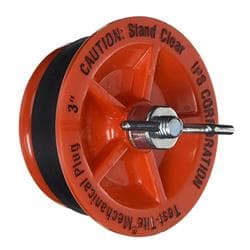 IPS® 83593 Twist-Tite™ Mechanical Test Plug With Screw and Zinc Nut, 3 in Pipe