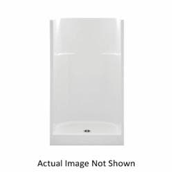 Aquatic 1363C-WH Everyday 1-Piece Shower Stall Without Seat, 36 in L x 36 in W x 72 in H