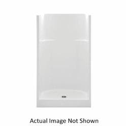 Aquatic 1363CM-WH Everyday 1-Piece AFR Shower Stall Without Seat, 36 in L x 36 in W x 75 in H