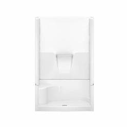 Aquatic 148344PSCR-WH Everyday 4-Piece Shower Enclosure With Integral Right Hand Seat, 48 in W x 34 in D