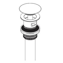 Brizo® RP72414SL Push Button Pop-Up Lavatory Drain