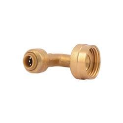 Sharkbite® U2276LF Dishwasher Elbow, 1/4 X 3/4 in Garden Hose Nut