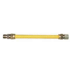 Dormont® SafetyShield® 0242138 20C-2122-12 Gas Connector, 3/8 in Nominal, 12 in Length