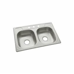 Sterling® 14633-3-NA Middleton® Self-Rimming Kitchen Sink, 33 in L x 22 in W x 6 in H