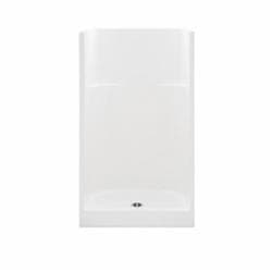 Aquatic 1323C-WHT Everyday 1-Piece Shower Stall, 32 in W x 72 in H
