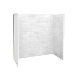 MAAX® 103418-307-508-000 Utile 6032 Composite Direct-to-Stud Three-Piece Tub Wall Kit in Marble Carrara