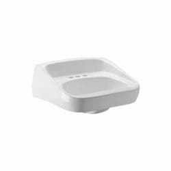 Zurn® Z5364-WHT High Back Lavatory Sink With Front Overflow, 1-1/4 in Drain Opening