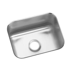 Just Manufacturing US1114A-J Prep Sink, Lustrous Satin, Rectangular Shape, 12 in L x 9-1/4 in W Bowl x 7 in D Bowl, 7 in H x 11-3/4 in W x 14-1/2 in L, 304 Stainless Steel