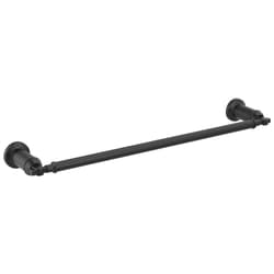 DELTA® 78418-BL Broderick® Traditional Towel Bar, 1-3/4 in Dia Ring, 18 in L Bar, 1.75 in OAH 3-11/16 in OAD, Zinc, Import