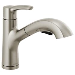 Peerless® P6935LF-SS Parkwood™ Pull-Out Kitchen Faucet, Commercial/Residential, 1.5 gpm Flow Rate, 120 deg Swivel Spout, Brilliance® Stainless Steel, 1 Handle, 1 Faucet Hole, Import