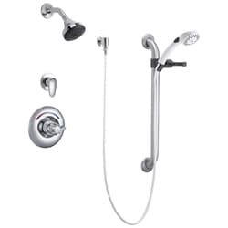 Delta® T13H333 Commercial Universal Dual Shower Trim Diverter Hand Shower and Grab Bar