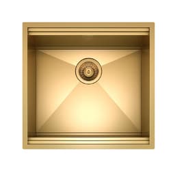 Foster 1013 669 Leonardo Undermount Sink 20 in x 20 in, Gold