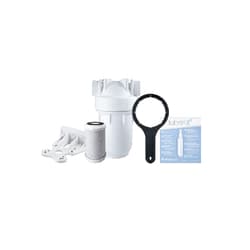 Atlas Filtri® ZC1350327 Under Counter Filter Housing Kit Dp Mono 2.5 in x 5 in White Sump 1/2 in NPT w/1 Carbon CTO Reduction Cartridge