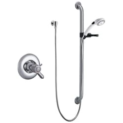 DELTA® T17TH155-25 TempAssure® 17T Universal Shower Trim Only, MultiChoice®, 2.5 gpm, Polished Chrome