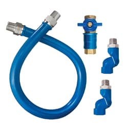 WATTS® 0241463 Stainless Steel Moveable Gas Connector, 3/4 in ID, 48 in Length