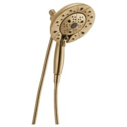 DELTA® 58480-CZ-PR25-PK Universal Showering Components Multi-Function Shower Head and Hand Shower Combo, 2.5 gpm Flow Rate, Lumicoat Champagne Bronze, Import