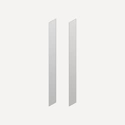 Robern® PLSMK40D4P Cartesian Vanities Surface Mount Cabinet Side Kit, For Use With 39-3/8 in Height Cabinets, Aluminum/Glass
