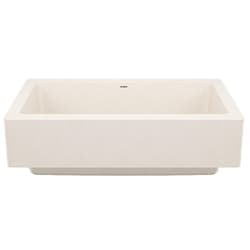 Blanco 527408 VINTERA 30 Sink, Rectangle Shape, 9 in H x 29-13/16 in W x 19 in D, Reinforced Base Mounting, Granite, Soft White, Import