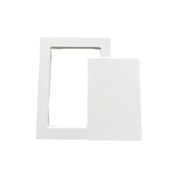 Wal-Rich 2213002 6 inx 9 in White ABS Snap-In Access Panel