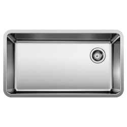 Blanco 442763 FORMERA XL Super Single Bowl Kitchen Sink, Satin, Rectangular Shape, 31 in L x 16 in W x 9 in D Bowl, 33 in L x 18 in W x 9.0787 in H, 304 Stainless Steel